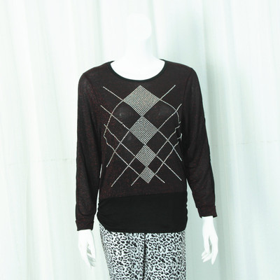 2013春季中老年妈妈装潮流指南 时尚印花针织衫，演绎高贵与优雅